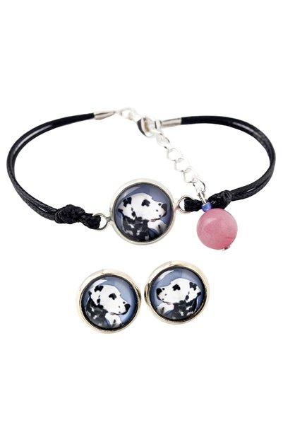 Art - Dog Set de brățară și cercei Art-Dog Dalmatian cu fotografie de câine -...