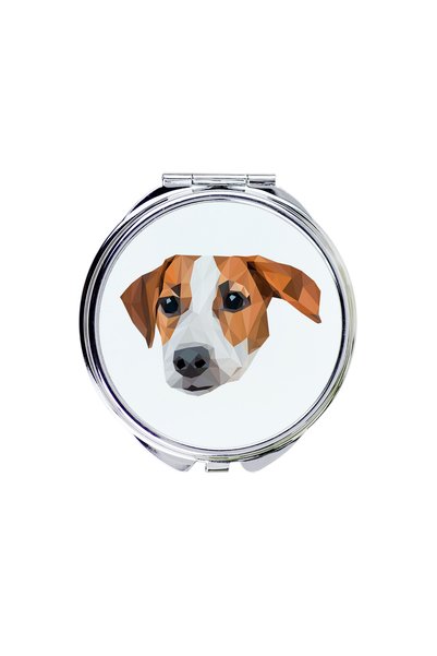 Art - Dog Art-Dog Oglindă de buzunar Jack Russell Terrier cu design geometric...