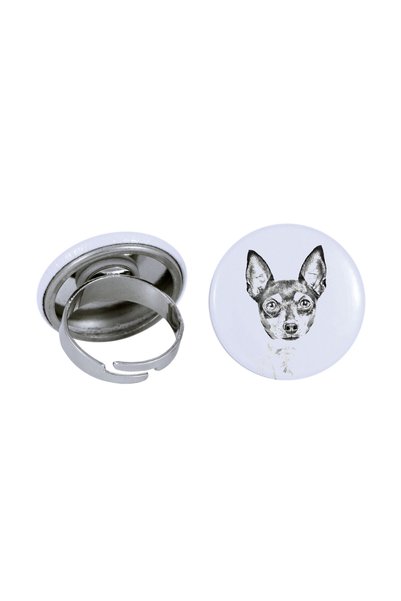 Art - Dog Jucărie Art-Dog Inel Fox Terrier cu imagine de câine - Metal acoper...