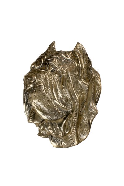 Art - Dog Art-Dog Mastif Neapolitan, bas-relief din bronz turnat la rece