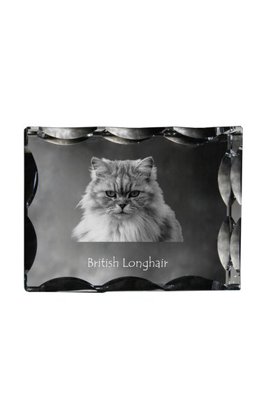 Art - Dog Art-Dog Cristal dreptunghiular cu margini decorative, British Longh...