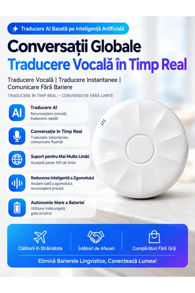OEM Voxia AI Translator - Έξυπνος Βοηθός Γλωσσών με Οθόνη IPS, Διόρθωση Προφο...
