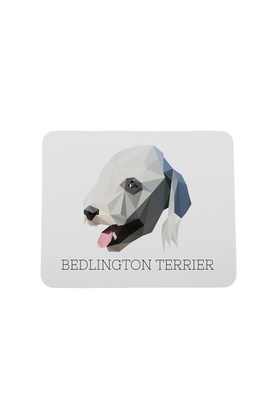 Art - Dog Covoraș de mouse Art-Dog Bedlington Terrier cu design geometric de ...