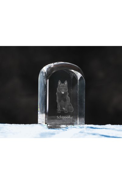 Art - Dog Prespapier de cristal Art-Dog Schipperke cu gravură de câine - Cris...