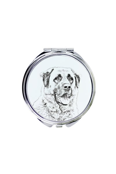 Art - Dog Art-Dog Oglindă de buzunar cu imprimeu câine, model Pastor Anatolia...