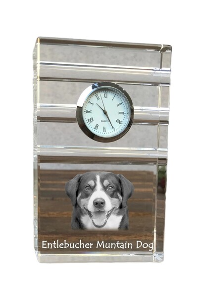 Art - Dog Ceas de cristal Art-Dog Câine de Munte Entlebucher, de masă, cu gra...