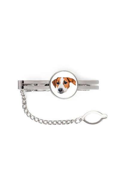 Art - Dog Art-Dog Agrafă de cravată Jack Russell Terrier cu portret geometric...