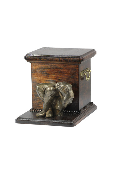 Art - Dog Art-Dog Bulldog Englez - Urnă comemorativă din lemn - Design 8639