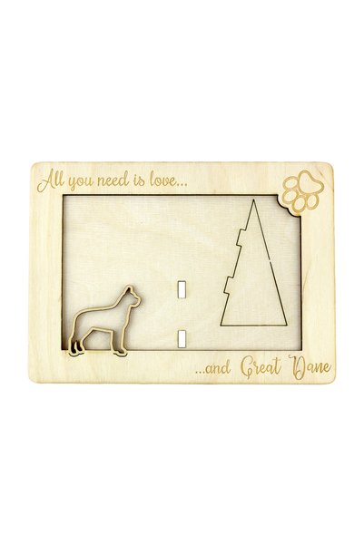 Art - Dog Art-Dog Dogon german - Ramă foto - Design 5706