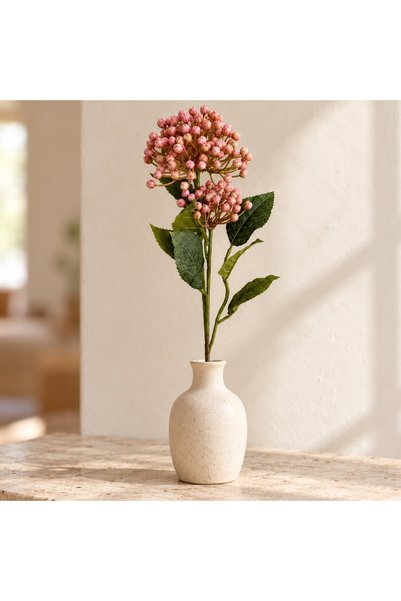ELEGANT HOME Soft pink peony branch for landscaping