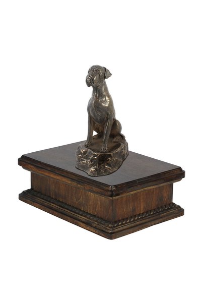 Art - Dog Art-Dog Boxer - Urnă comemorativă din lemn - Design 3107