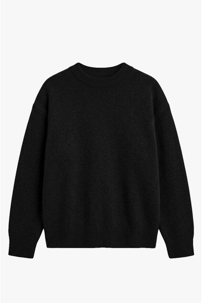 Havoş Black Nara Crew Neck Soft Sweater