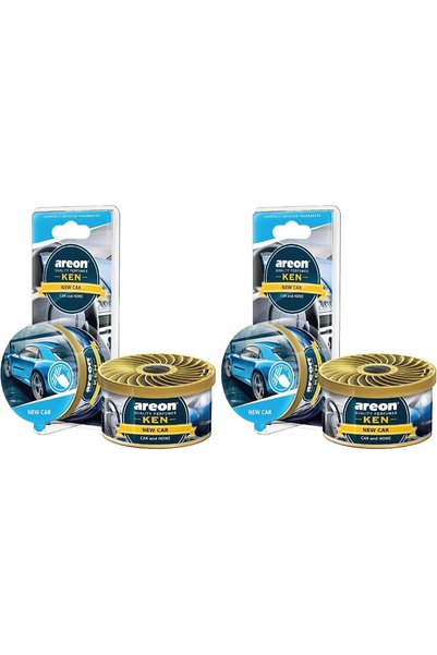 Areon Car Air Freshener KEN (1, New Car) (Pack of 2)