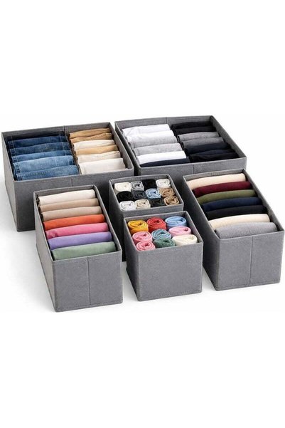 Generic Dunekart Cloth Drawer Storage Organizer Boxes | Foldable Fabric Conta...