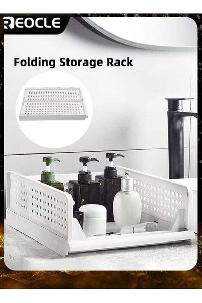 Generic REOCLE Closet Organizer Stackable Folding Wardrobe Storage Box T-Shir...