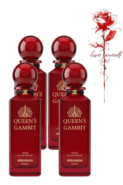 Arruinada 4 قطع من عطر Riyadh Queen's Gambit سعة 250 مل
