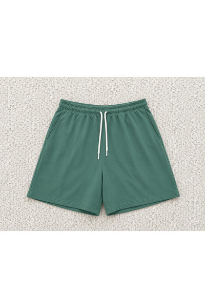 Hepsi Moda Shorts with Pockets and an Elastic Waistband - Mint Green