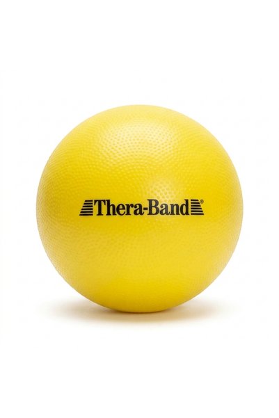 THERABAND THERA-BAND Mini Exercise Ball 23 cm (9 Inch), Yellow Inflatable Cor...