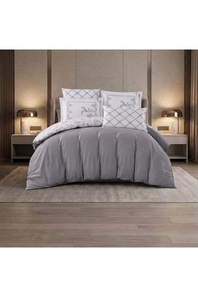 Generic Brand Summer Double Cotton Luxury Two-Sided Light Gray and White Beds...