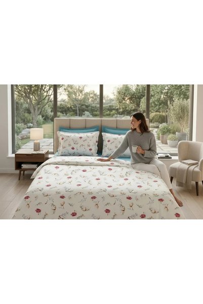 RALEX PUCIOASA Lenjerie de pat Ranforce Cotton Pro – Petal Soft, King Size – ...