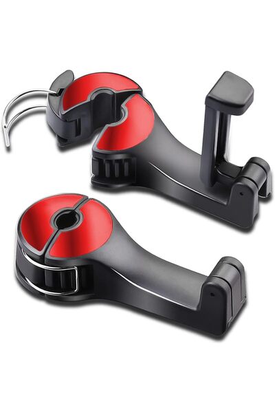 GENERAL Car Headrest Hook with Phone Holder, Universal 360 Rotation Headrest ...