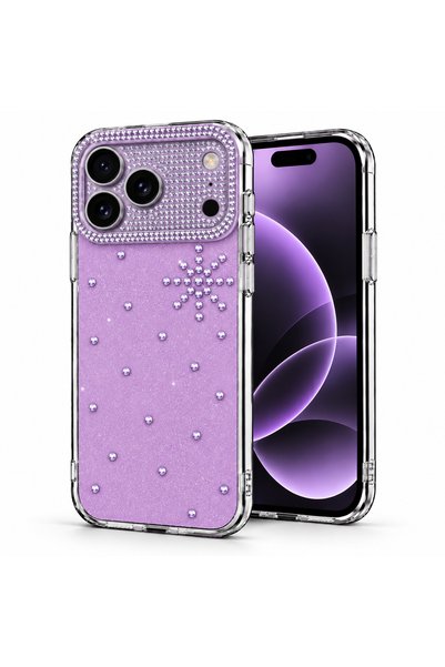 Microsonic غطاء متوافق مع هاتف Apple iPhone 18 Pro، ماركة ShineGlam Luxe، لون...