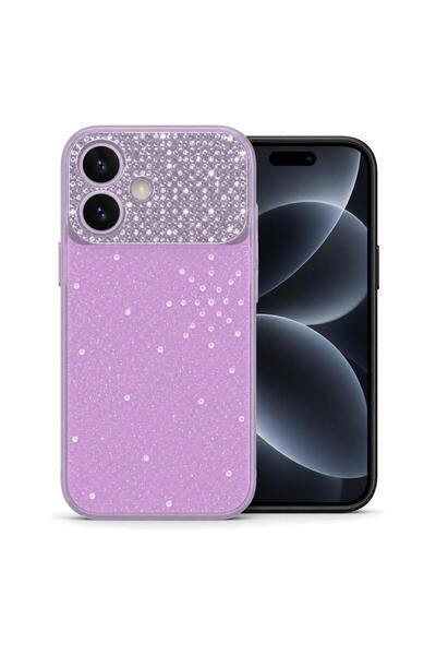 Microsonic غطاء متوافق مع هاتف Apple iPhone 17، ماركة ShineGlam Luxe، لون وردي.