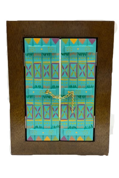Other Door memorial plaque - blue - center