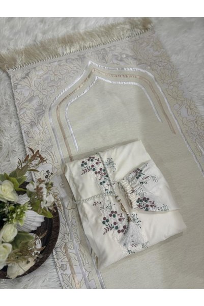 MAYAR "Islamic Wedding Gift Set - Prayer Rug and Accessories with Royal Design"