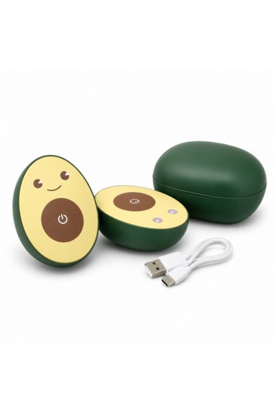 Ambiano Încălzitor Reîncărcabil pentru Mâini Avocado cu Baterie Externă, 3 Tr...