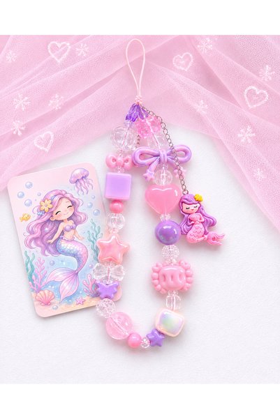 MİRAZ TASARIM Pastel Mermaid-Themed Phone Charm, Camera Charm, and Bag Charm ...