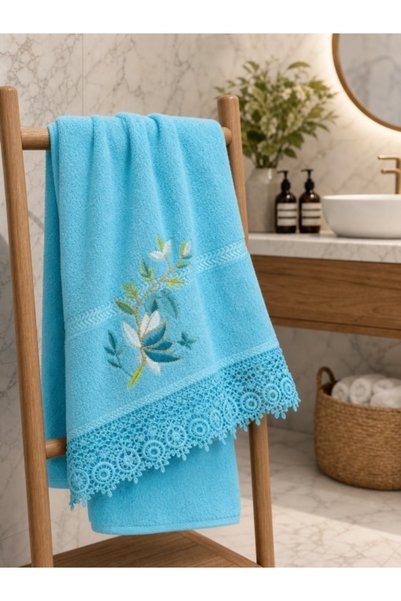 OEM Set de 10 prosoape funerare și comemorative, cu dantelă, 50x90, bumbac, 4...