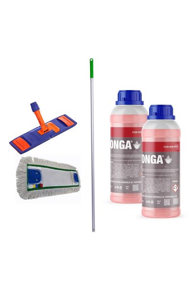 Konga Set complet pentru curățarea pardoselilor: 2x Detergent concentrat prof...