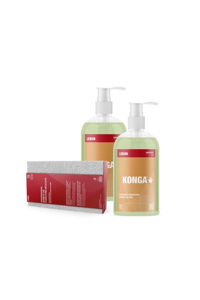 Konga Set de curățare vase: Set - 2 x Detergent universal pentru vase, Konga,...