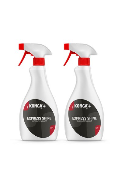 Konga Set de 2 x Spray ceară lichidă auto după spălare 750ml, pulverizator pe...
