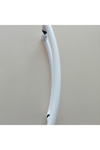 ALÜMİNYUM YAY TİP KOL 50 CM BOYUNDA BEYAZ