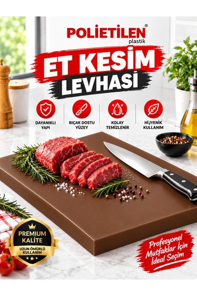Poxy Polyethylene Cutting Board, 50x30x2, for Cutting Meat, Fruit, Vegetables...