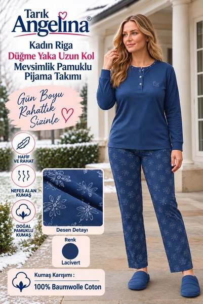 Tarık Homewear Set de pijamale de tranziție (primăvară-toamnă) Tarık Angelina...