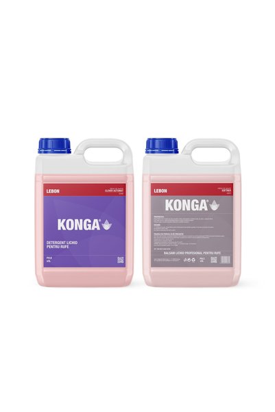 Konga Set de spălare rufe: Detergent lichid Mountain Fresh 5L + Balsam de ruf...