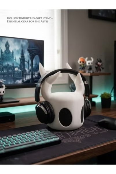 3D Brothers حامل سماعات رأس مستوحى من لعبة "هولو نايت" – حامل سماعات الألعاب.
