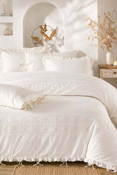 Other Faris Organic Cotton Premium Bedding Set - 220X240 - Cream