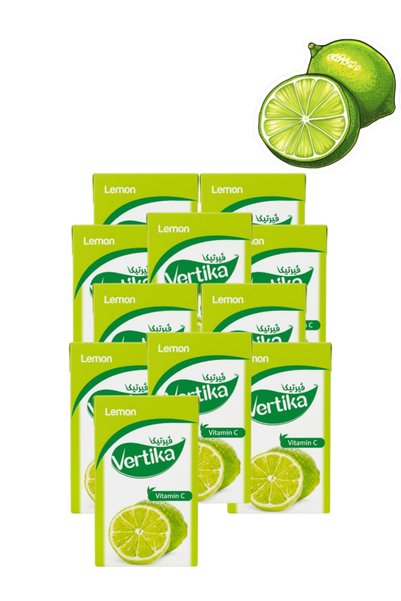 vertika 11 قطعة من فيتامين سي بالليمون، 6 عبوات