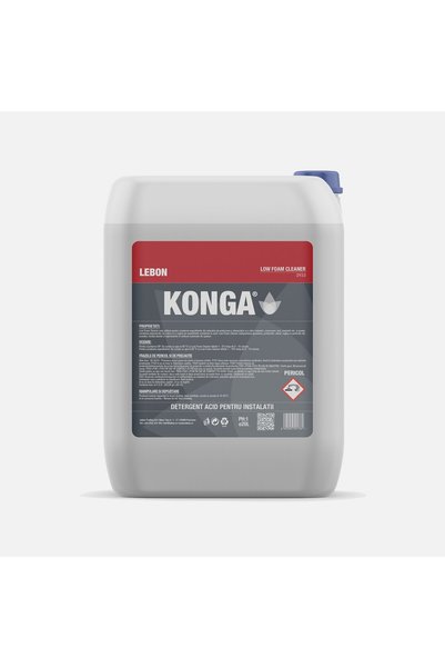 Konga Detergent acid profesional pentru instalații CIP 20L, soluție industria...