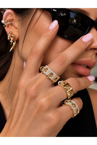Sense of Atelier Muse Bond Gemstone Ring—Gold
