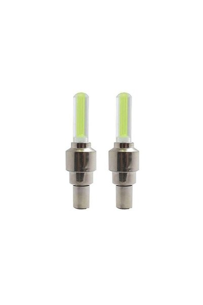 LUXER Set of 2 LED Lights for Bicycle/Car/Motorcycle Wheel, with Valve, Power...