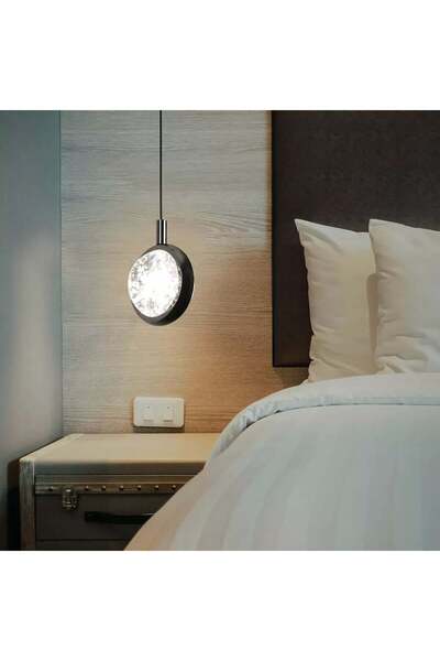 Other Elegant Prime Single Pendant Light, Black with 3 Color-Changing Lights,...