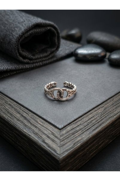 Velcari Adjustable Nested Ring with Infinity Pattern—Open Ring That Fits Any ...