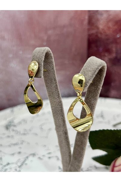XUPING JEWELRY Luxury Steel Women's Earrings with Geometric Cutouts
