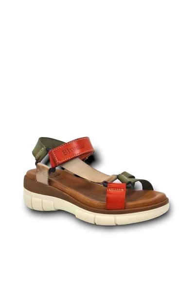 BLU Сандали от естествена кожа TIJUANA KHAKI