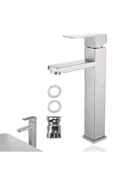 HASTHIP ® Vanity Faucet Bathroom Mixer Faucet 11.2 inch High-rise Sink Faucet...